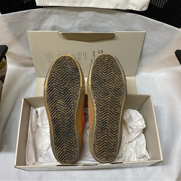 NIB Golden Goose Midstar Salmon Canvas & White Star Sneaker,37 - Picture 14 of 16